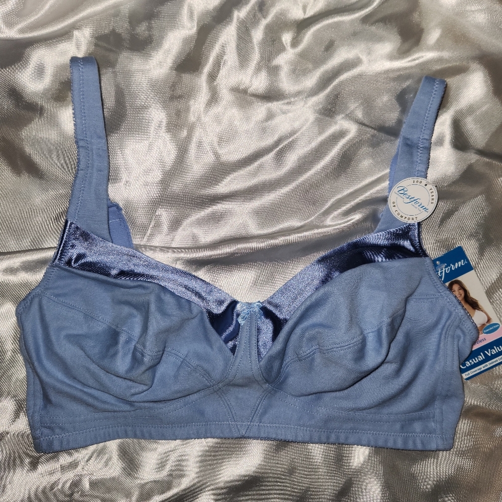 🔥Bestform Wireless Blue Women's Bra
